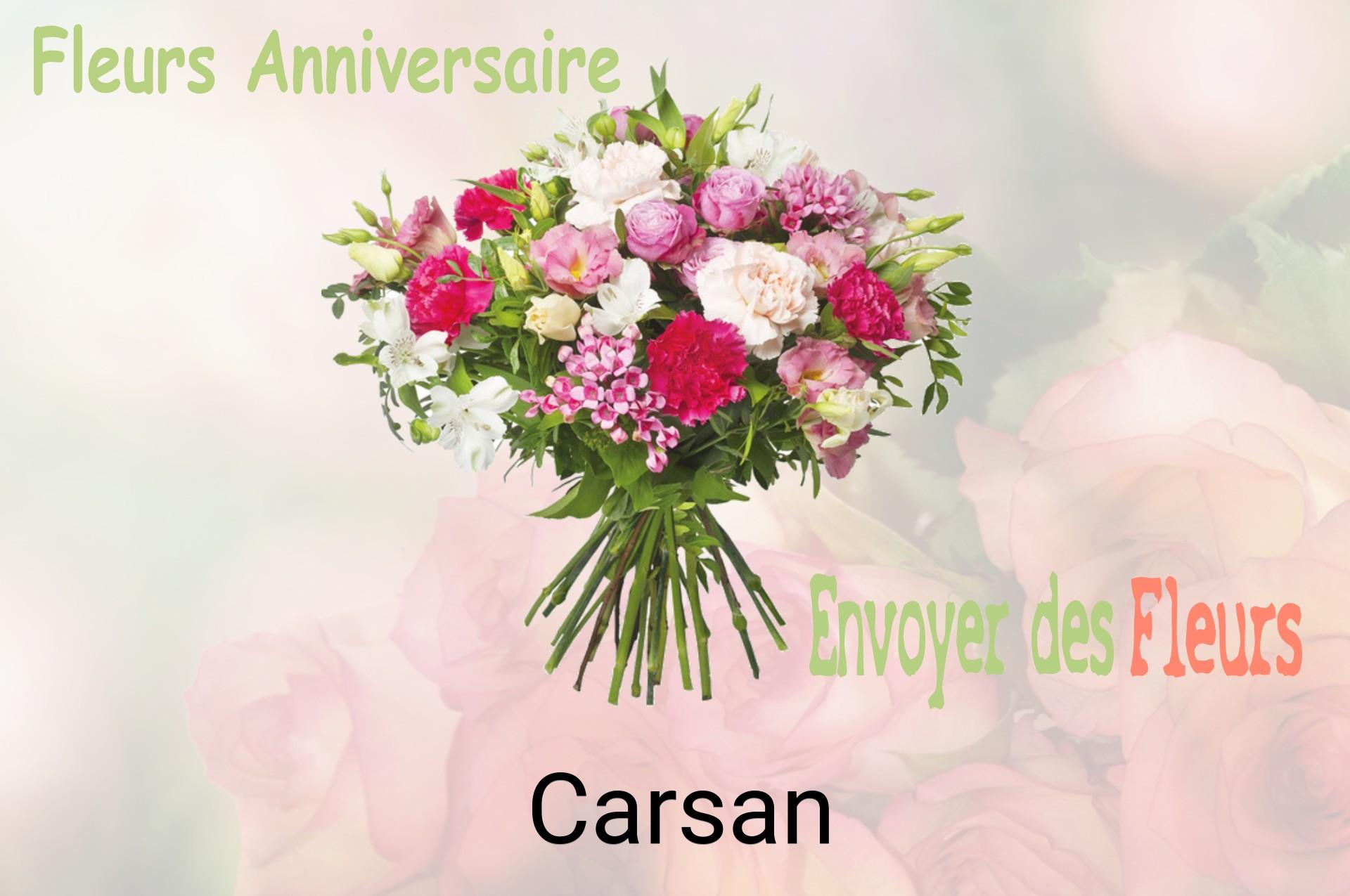 Bouquet de fleurs d’anniversaire livré à Carsan